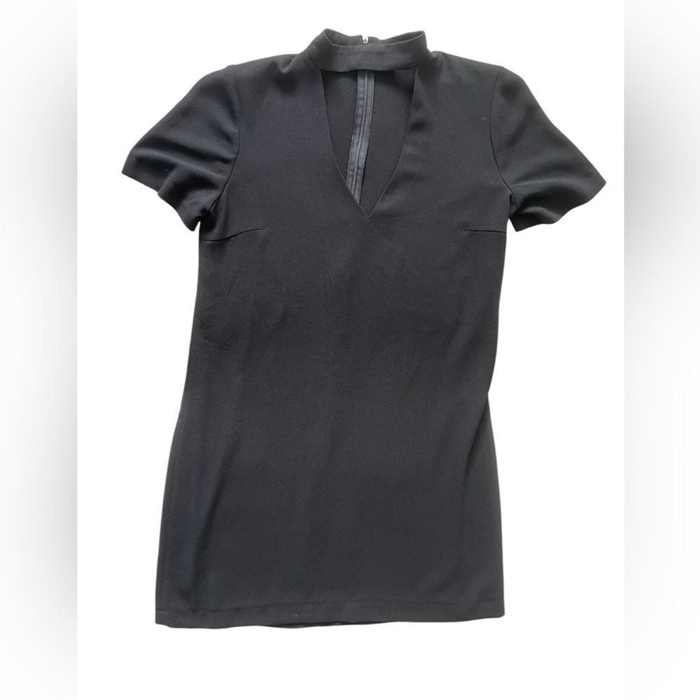Zara Women Short Sleeve Keyhole Dress Size | XS